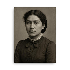 Esther Lucero canvas print on a plain backdrop in size 18"x24".