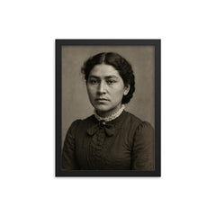 Esther Lucero framed print on a plain backdrop in size 12"x16".