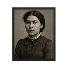 Esther Lucero framed print on a plain backdrop in size 16"x20".