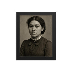 Esther Lucero framed print on a plain backdrop in size 8"x10".