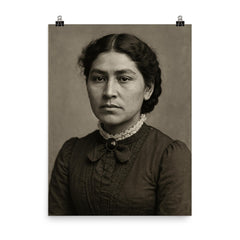 Esther Lucero poster on a plain backdrop in size 8"x10".