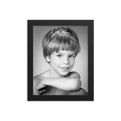 Etan Patz framed print on a plain backdrop in size 8"x10".