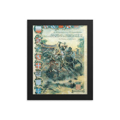 Ettore Fieramosca framed print on a plain backdrop in size 8"x10".