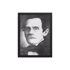 Eugenio Aguilar framed print on a plain backdrop in size 12"x16".