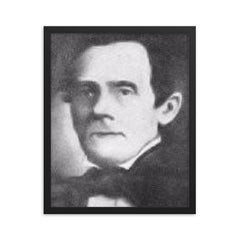 Eugenio Aguilar framed print on a plain backdrop in size 16"x20".