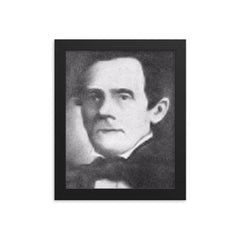 Eugenio Aguilar framed print on a plain backdrop in size 8"x10".