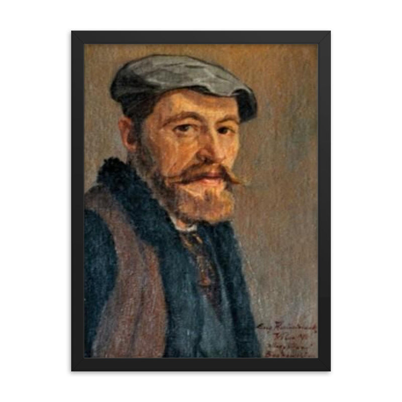 Eugeniusz Kazimirowski framed print on a plain backdrop in size 18