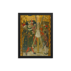 Eulalia of Barcelona framed print on a plain backdrop in size 12"x16".
