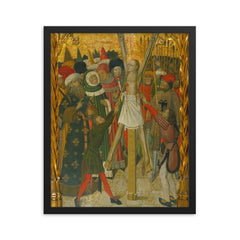 Eulalia of Barcelona framed print on a plain backdrop in size 16"x20".