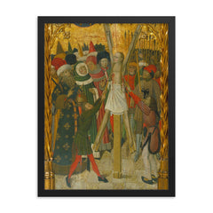 Eulalia of Barcelona framed print on a plain backdrop in size 18"x24".