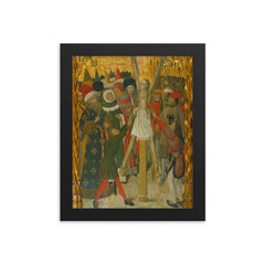 Eulalia of Barcelona framed print on a plain backdrop in size 8"x10".