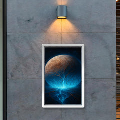 Europa's cracked ice glowing over subsurface ocean poster 2