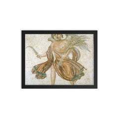 Eurus framed print on a plain backdrop in size 12"x16".