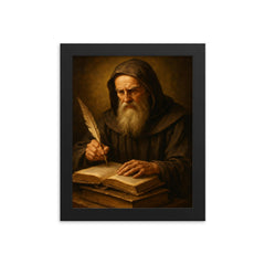 Eusebius of Caesarea framed print on a plain backdrop in size 8"x10".