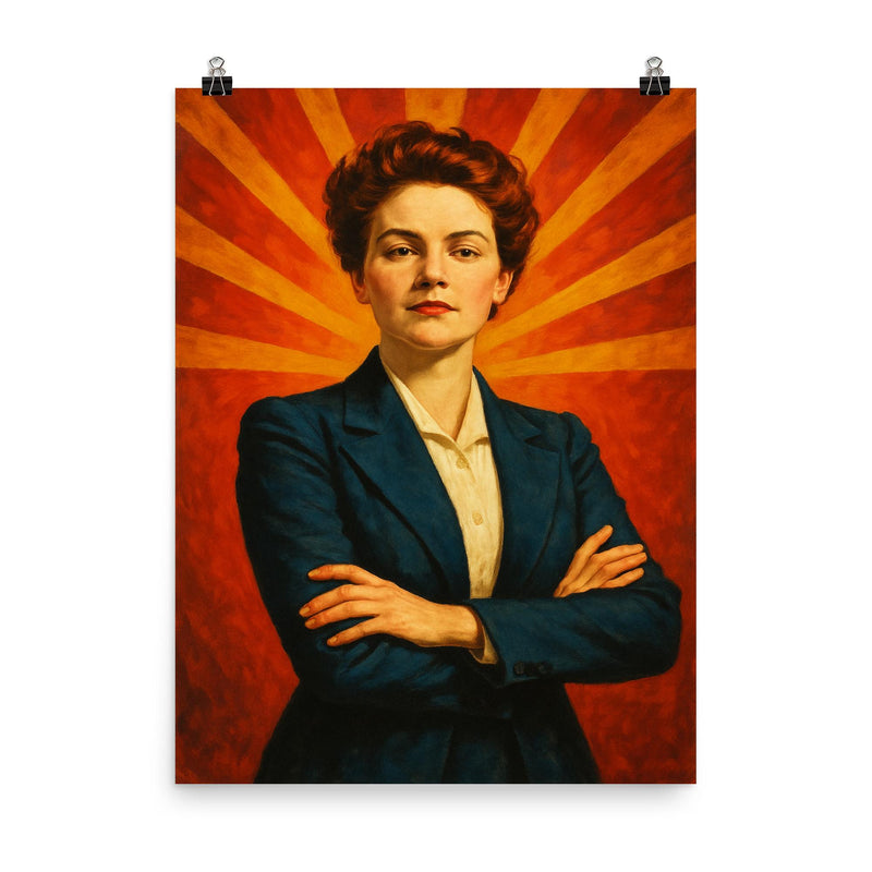 Eva McCall Hamilton poster on a plain backdrop in size 8