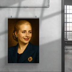 Eva Peron portrait poster 4