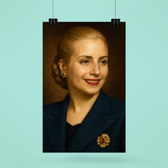 Eva Peron portrait poster 6