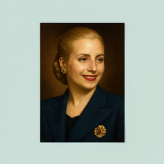 Eva Peron portrait poster 8