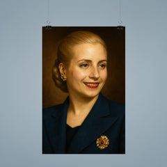 Eva Peron portrait poster 9