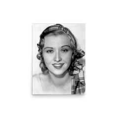 Evalyn Knapp poster on a plain backdrop in size 12"x16".