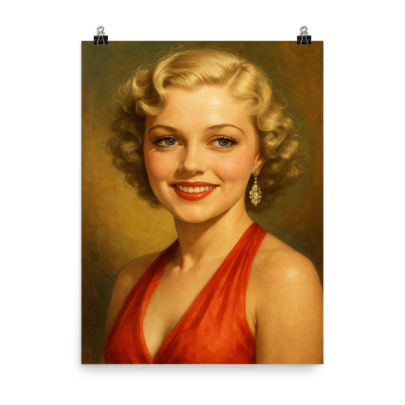 Evalyn Knapp poster on a plain backdrop in size 8