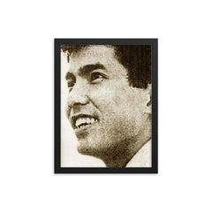 Evelio Javier framed print on a plain backdrop in size 12"x16".