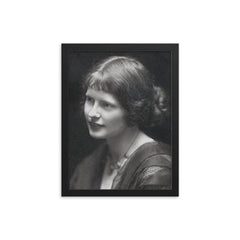 Evelyn Paul framed print on a plain backdrop in size 12"x16".