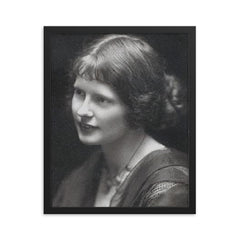 Evelyn Paul framed print on a plain backdrop in size 16"x20".