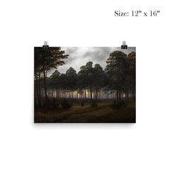 Evening by Caspar David Friedrich, 1821 poster 3