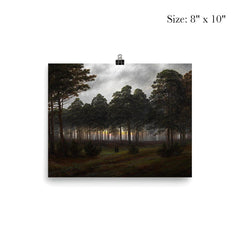 Evening by Caspar David Friedrich, 1821 poster 4