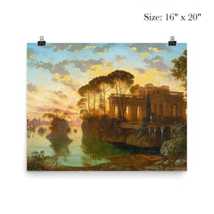 Evening Landscape by Ferdinand Knab, 1898 poster 2