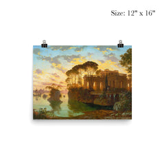 Evening Landscape by Ferdinand Knab, 1898 poster 3