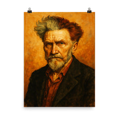 Ezra Pound poster on a plain backdrop in size 8"x10".