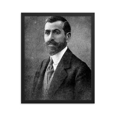 Faik Ali Ozansoy framed print on a plain backdrop in size 16"x20".