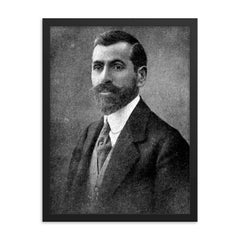 Faik Ali Ozansoy framed print on a plain backdrop in size 18"x24".