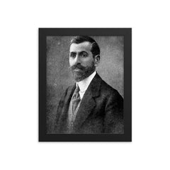 Faik Ali Ozansoy framed print on a plain backdrop in size 8"x10".