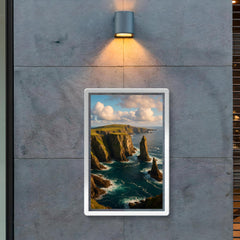 Fair Isle Sea Cliffs Scotland poster 2