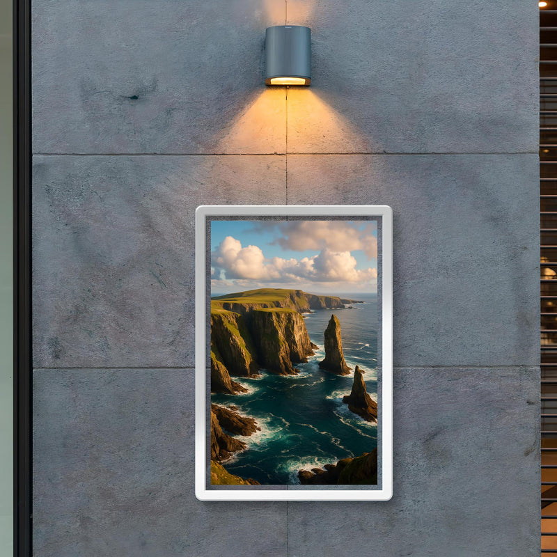 Fair Isle Sea Cliffs Scotland poster 2