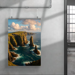 Fair Isle Sea Cliffs Scotland poster 4