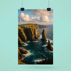 Fair Isle Sea Cliffs Scotland poster 6