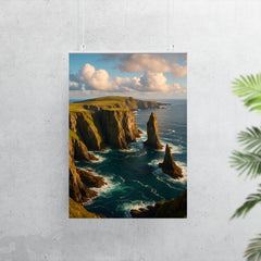 Fair Isle Sea Cliffs Scotland poster 7
