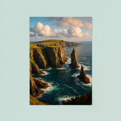 Fair Isle Sea Cliffs Scotland poster 8