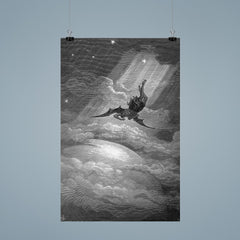 Fall of Satan by Gustave Dore, 1866 poster 9
