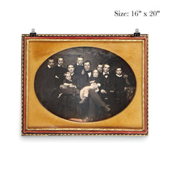 Family Portrait, 1854: 7 Boys, 1 Girl, Father and Exhausted Mother poster 2