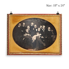 Family Portrait, 1854: 7 Boys, 1 Girl, Father and Exhausted Mother poster 5