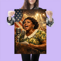 Fannie Lou Hamer at convention microphone poster 3