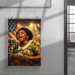Fannie Lou Hamer at convention microphone poster 4