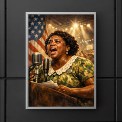 Fannie Lou Hamer at convention microphone poster 5