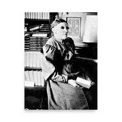 Fanny Crosby poster on a plain backdrop in size 18"x24".