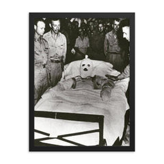 Fastest Medal of Honor Awarded framed print on a plain backdrop in size 18"x24".